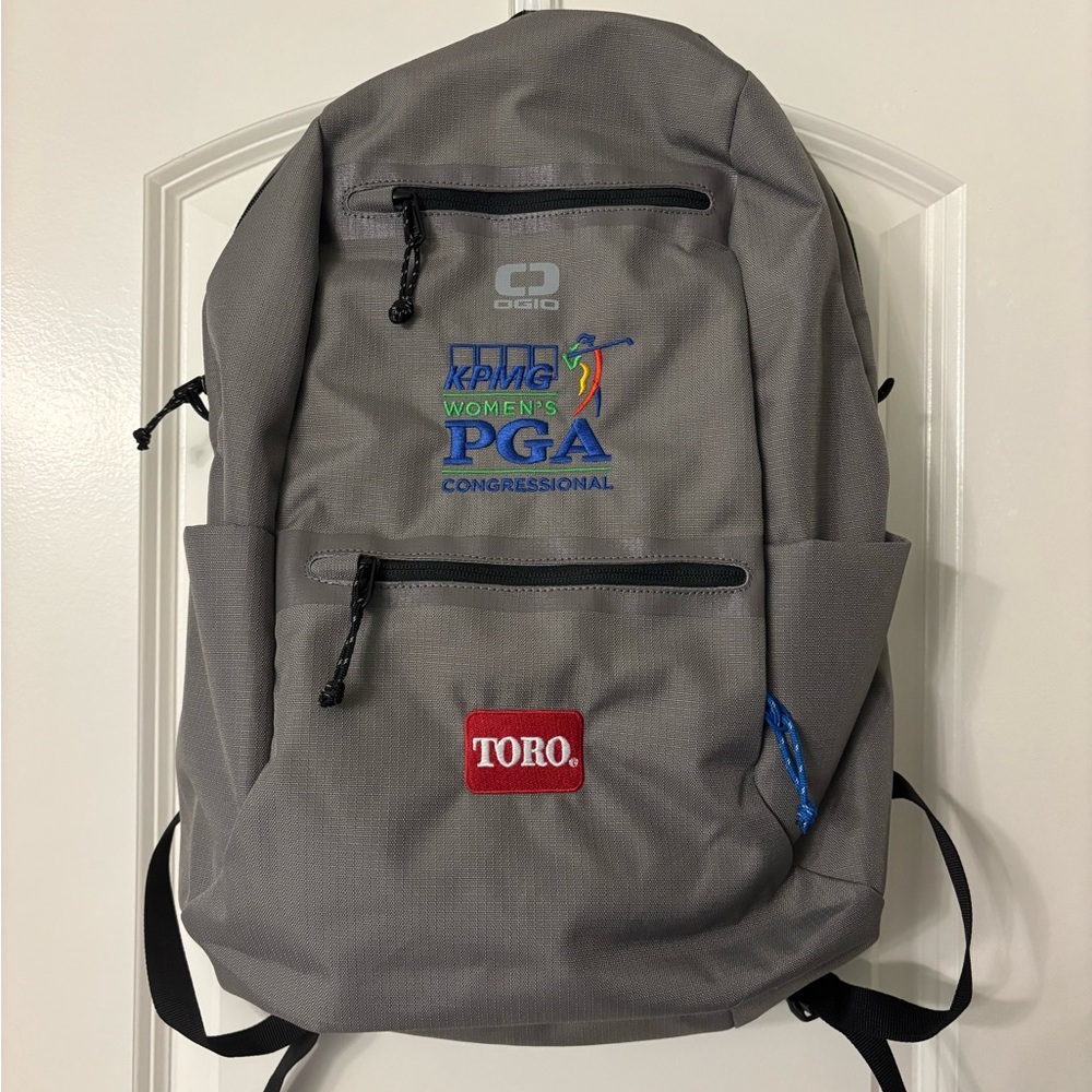 OGIO Gray Backpack with Embroidered Logos